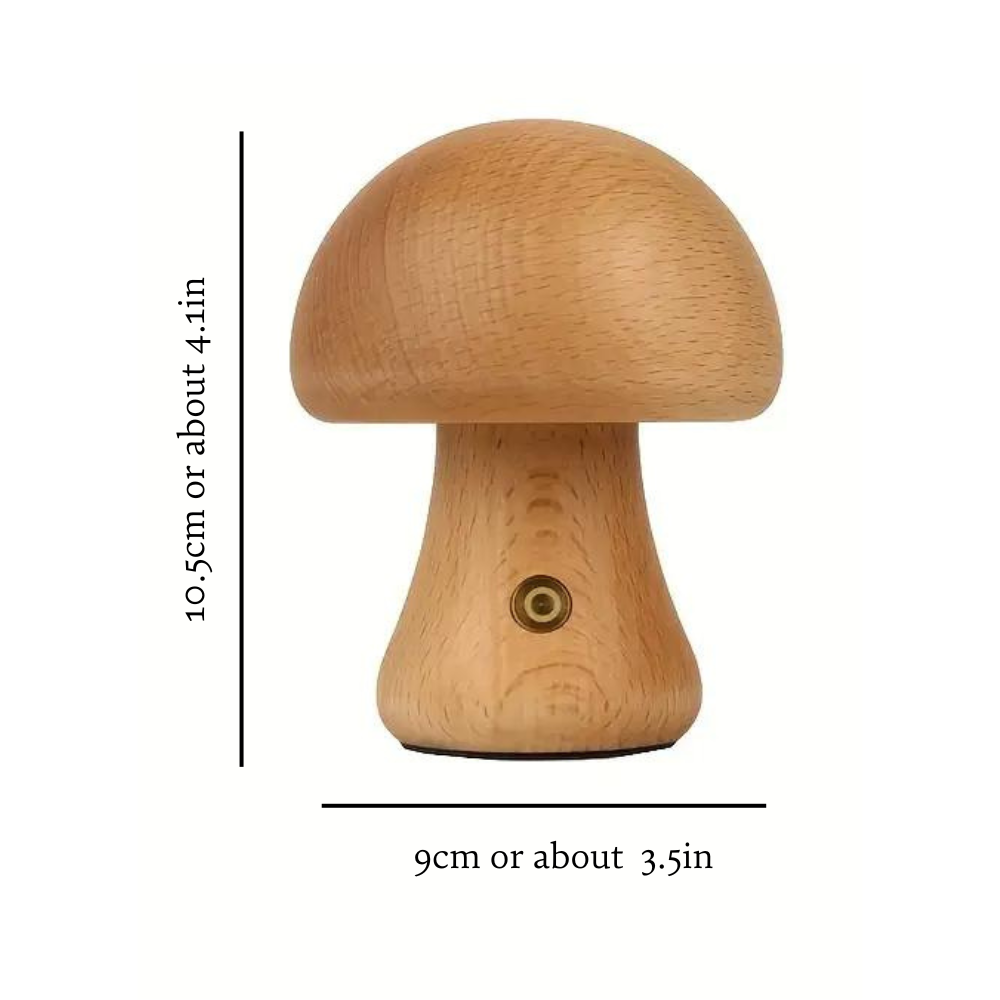Wooden Mushroom Lamp Test