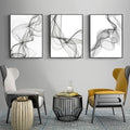 Wavy Canvas Paintings (3 Pack)